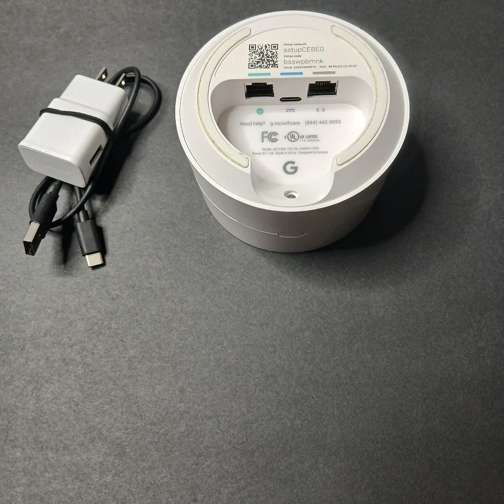 Google Wifi AC1200 Mesh Router OS‎ White AC1304 Dual-Band Wireless Point